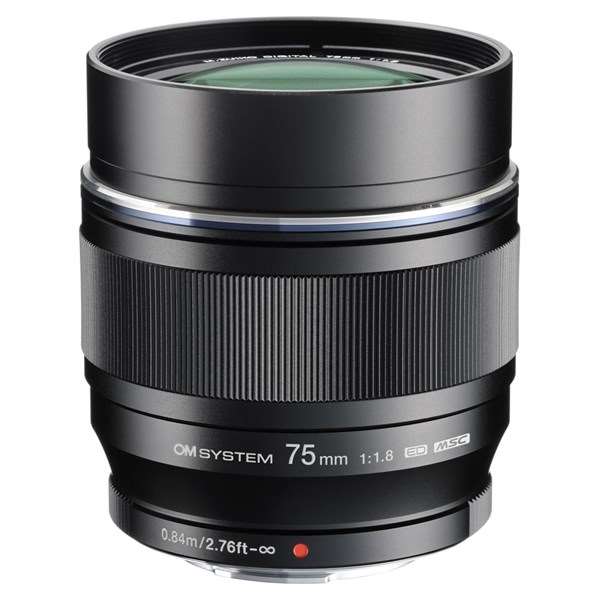 Olympus M.Zuiko Digital ED 75mm f/1.8 Telephoto Lens Black