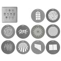 Nanlite Bowens Projection Attachment GOBO Size B Set 1