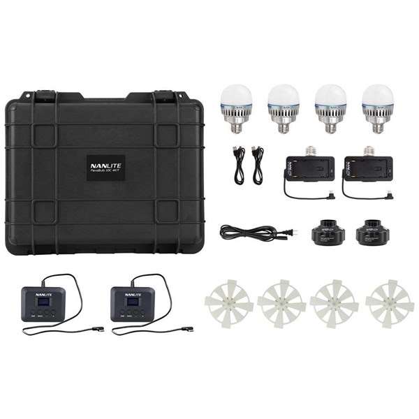 Nanlite PavoBulb 10C RGBWW LED Bulb 4 Kit