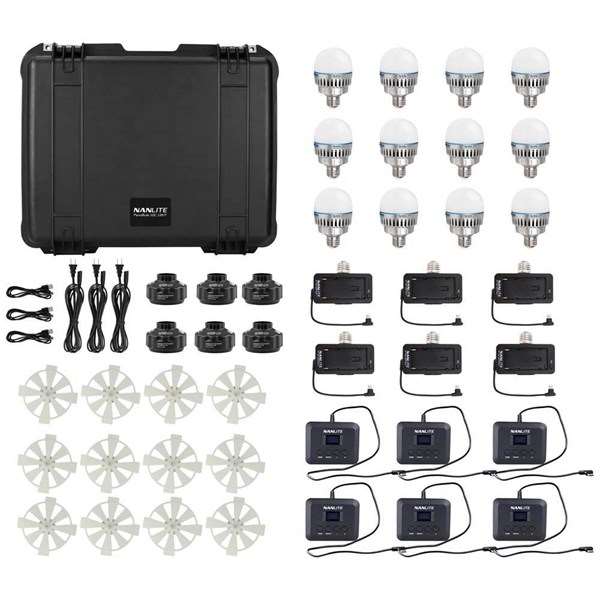 Nanlite PavoBulb 10C RGBWW LED Bulb 12 Kit