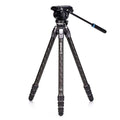 Benro Tortoise 24CLV Carbon Fibre Tripod With S4PRO Video Head Kit