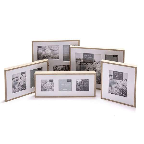Harmony Natural Frame Collage for two 6x4 and two 7x5x09