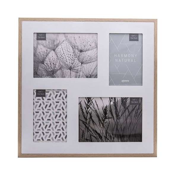 Harmony Natural Frame Double 6x4 / 10x15cmx09