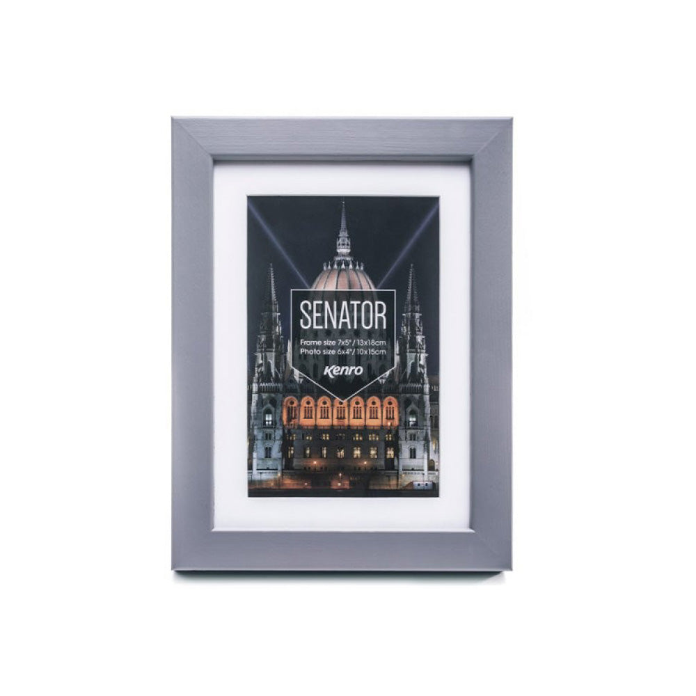 Kenro Senator Grey A4 Frame w/ 9x6" mat