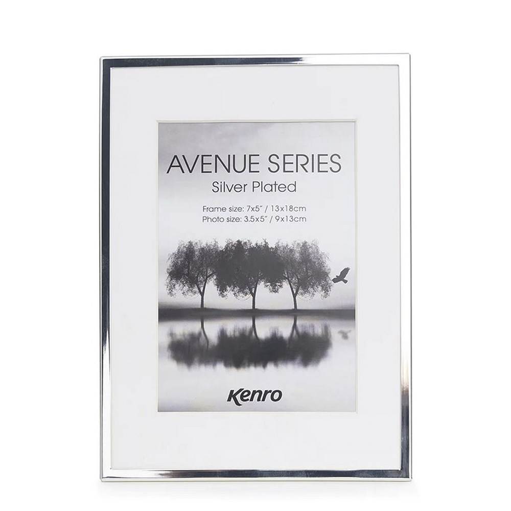 Kenro Avenue Frame 8x6" Mat 6x4" Silver