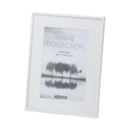 Kenro Avenue White Frame 8x6 Mat 6x4