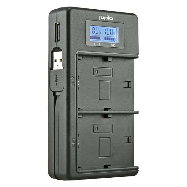 Jupio USB Dedicated Duo Charger LCD for Sony NP-FW50