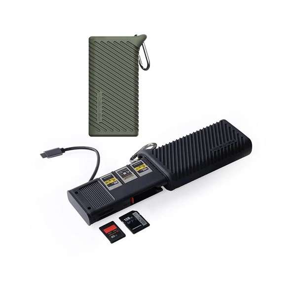 PGYTECH CreateMate CFexpress A/SD Reader and Case Moss Green