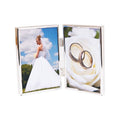 Cambridge Silver Plated Hinged Twin 4x6 Frame
