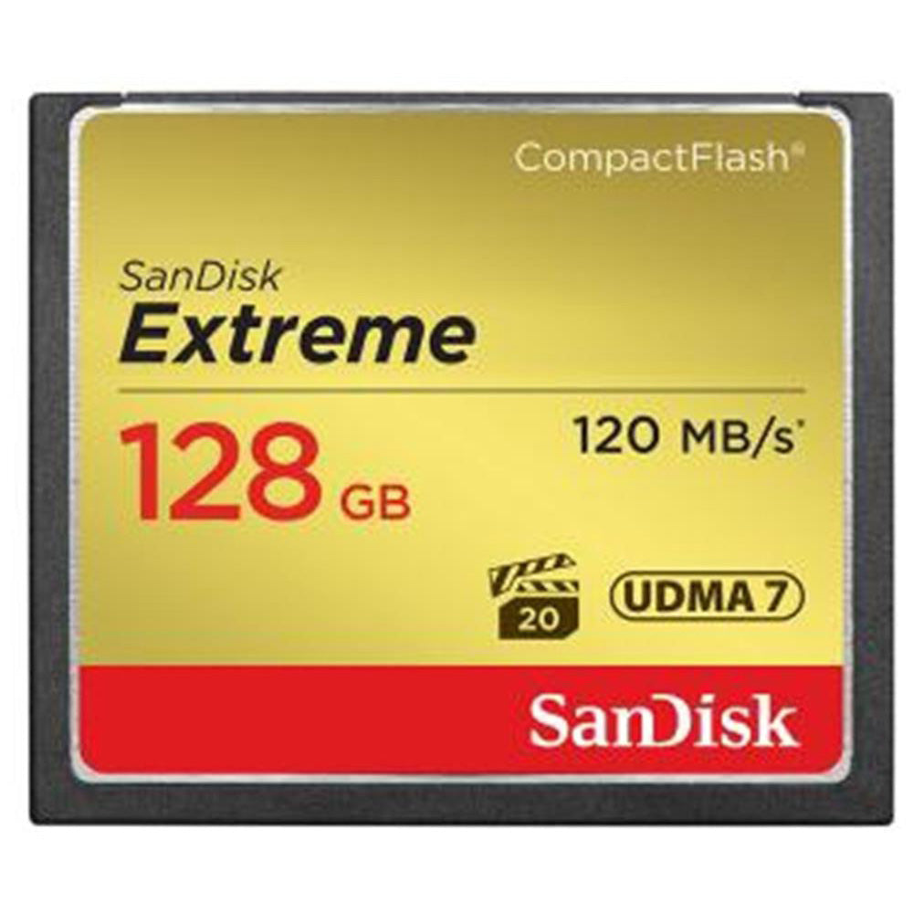 Sandisk 128GB Extreme Compact Flash 120MB/s UDMA 8