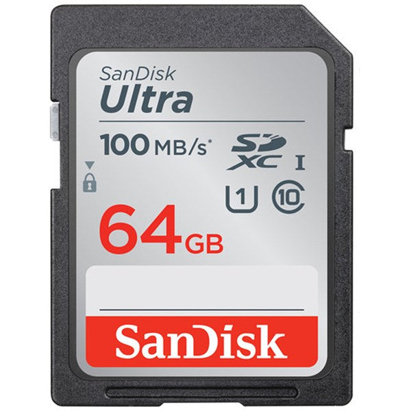 Sandisk Ultra SDHC 64GB 100MB/s Class 10 UHS-I