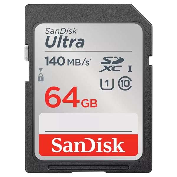 Sandisk Ultra SDHC 64GB 120MB/s Class 10 UHS-I