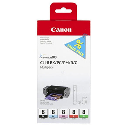 Canon CLI-8 BK/PC/PM/R/G Multi Pack