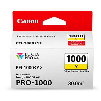 Canon PFI-1000 Yellow Ink Cartridge