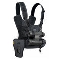 Cotton Carrier Camera Harness System G3 Charcoal Grey - 1 Camera and Binoculars