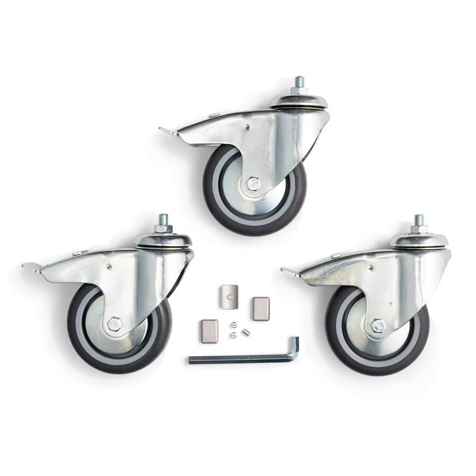 Manfrotto 104G 100mm Wheel Set with Brakes
