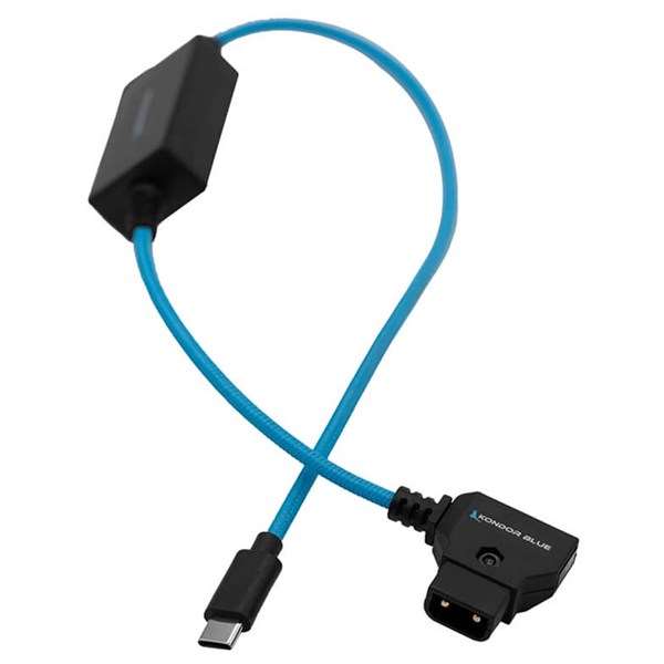 Kondor Blue 16-Inch D-Tap to USB-C Power Delivery Cable for R5C/FX3