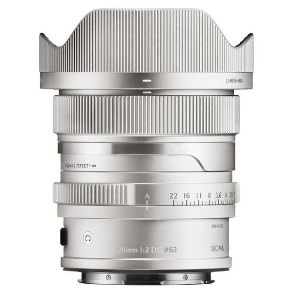 Sigma 20mm f/2 DG Contemporary Lens Silver for L Mount