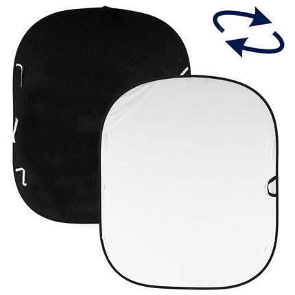Lastolite Plain Collapsible Reversible Background 1.8 x 2.1m Black/White LL LB5921