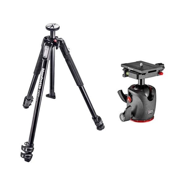 Manfrotto 190X3 Aluminium Tripod with Q6 Ball Head Bundle