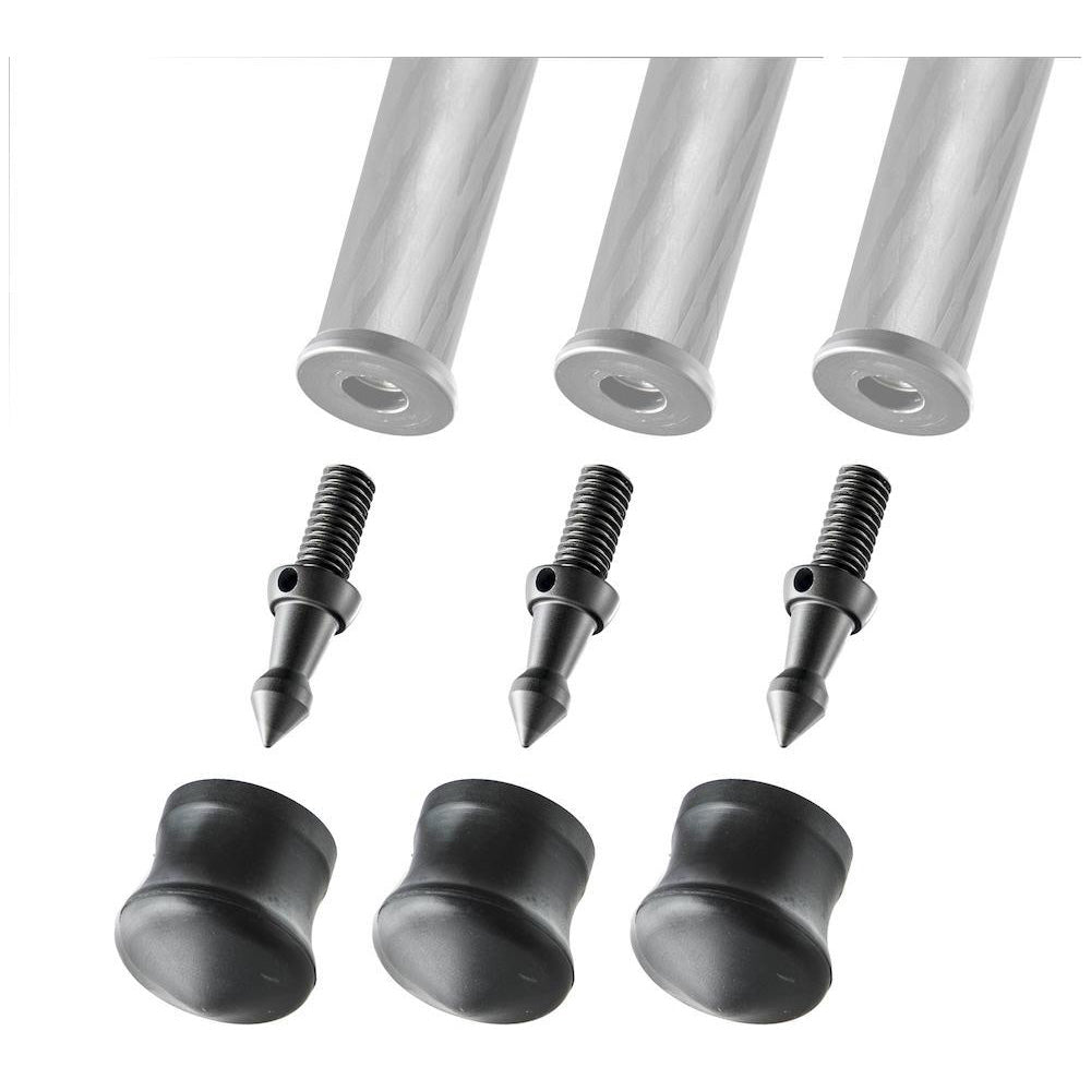 Gitzo GSF38S Short Spike and Rubber Tripod Foot 38mm (Set of 3)