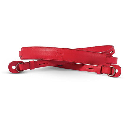 Leica Leather Carrying Strap - Red