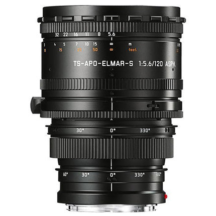 Leica 120mm f/5.6 TS APO Elmar S ASPH Lens Black Anodised
