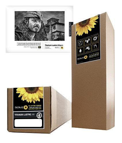 PermaJet Titanium Lustre Metallic 280gsm - 60 inch Roll 30m