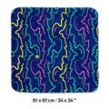 3 Legged Thing Wrapz 24x24 XL Adhesive Reusable Wrap Bus Seat Blue
